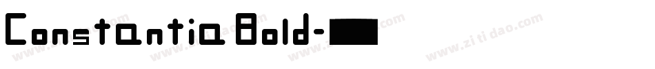 Constantia Bold字体转换
